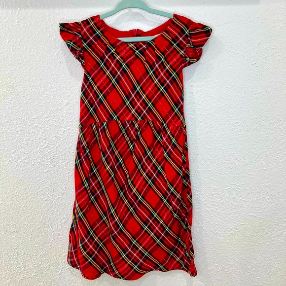 Vineyard Vines Red Plaid Kids Formal Dress - Picture 2 of 8